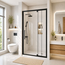 Load image into Gallery viewer, Semi-Frameless Pivot Hinged Shower Door, Reversible Design
