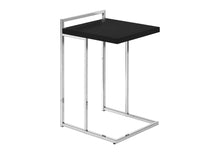 Load image into Gallery viewer, Wood And Metal End Table - Black / Silver
