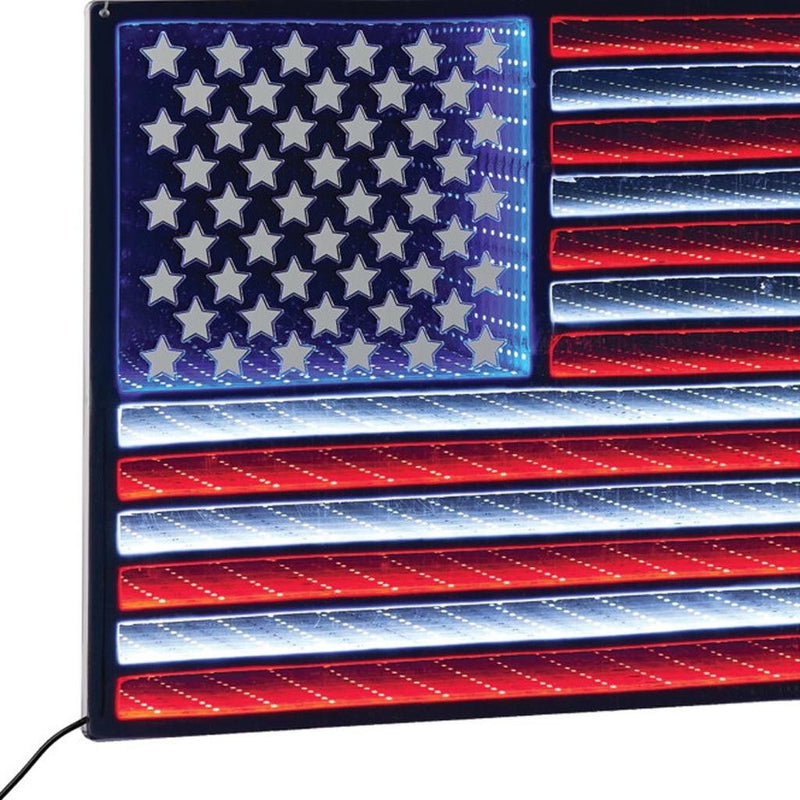 Plastic Tabletop Sculpture With LED (720815) - Red / White / Blue