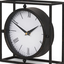 Load image into Gallery viewer, Table Clock - Black / Gold / White
