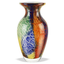 Load image into Gallery viewer, Urn Murano Table Vase - Blue / Green / Orange

