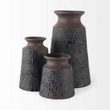 Load image into Gallery viewer, Abstract Cylinder Table Vase (397489) - Brown
