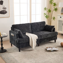 Load image into Gallery viewer, Chenille 2 Seater Sofa With LED Light, USB Charging Port, And Storage Bag
