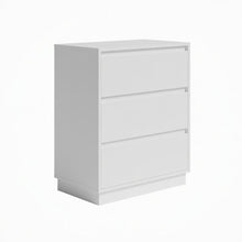 Load image into Gallery viewer, 3 Drawer Nightstand, Bedroom Side Table
