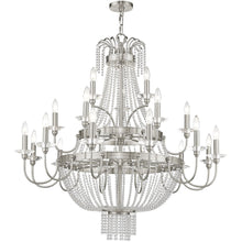 Load image into Gallery viewer, 43" Multi Light Dimmable Chandelier With Shades - Nickel
