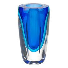 Load image into Gallery viewer, Cylinder Table Vase (375783) - Blue / Clear
