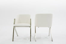Load image into Gallery viewer, Faux Leather Modern Dining Chairs (Set of 2) - White
