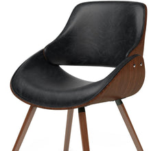 Load image into Gallery viewer, Solid Wood Dining Parsons Chair - Black / Walnut

