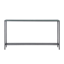 Load image into Gallery viewer, Gunmetal Mirrored Glass Console Table - Silver
