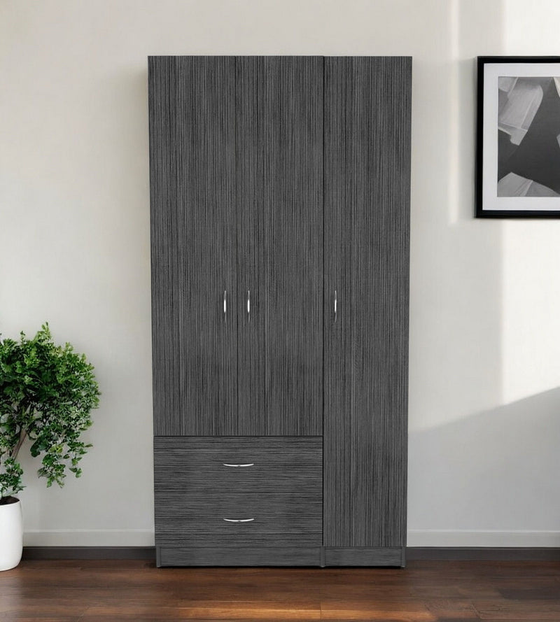 Two Drawer Combo Dresser - Dark Gray