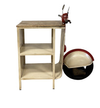 Load image into Gallery viewer, Rustic Scooter Cabinet - Red / White
