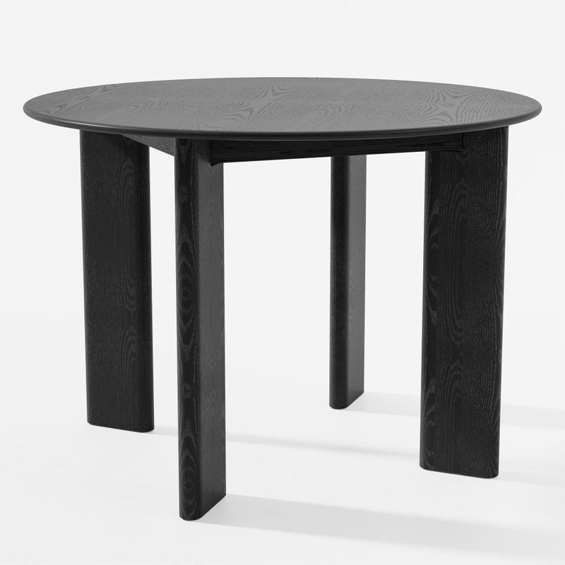 Solid Wood Rounded Bar Table (712203) - Black