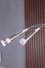 Load image into Gallery viewer, Four Lights LED Arc Floor Lamp - Nickel
