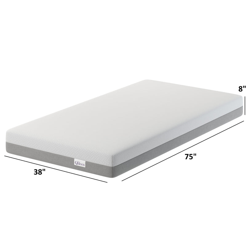 8" Memory Foam Mattress With Adaptive Foam Support And Breathable Cover