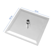 Load image into Gallery viewer, Modern 10" Square Rainfall Shower Head &amp; Stainless Steel Wall Or Ceiling Mount Luxury Spa Shower Panel
