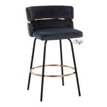 Load image into Gallery viewer, Cinch - Contemporary Fixed Height Counter Stool With Swivel &amp; Round Footrest (Set of 2)
