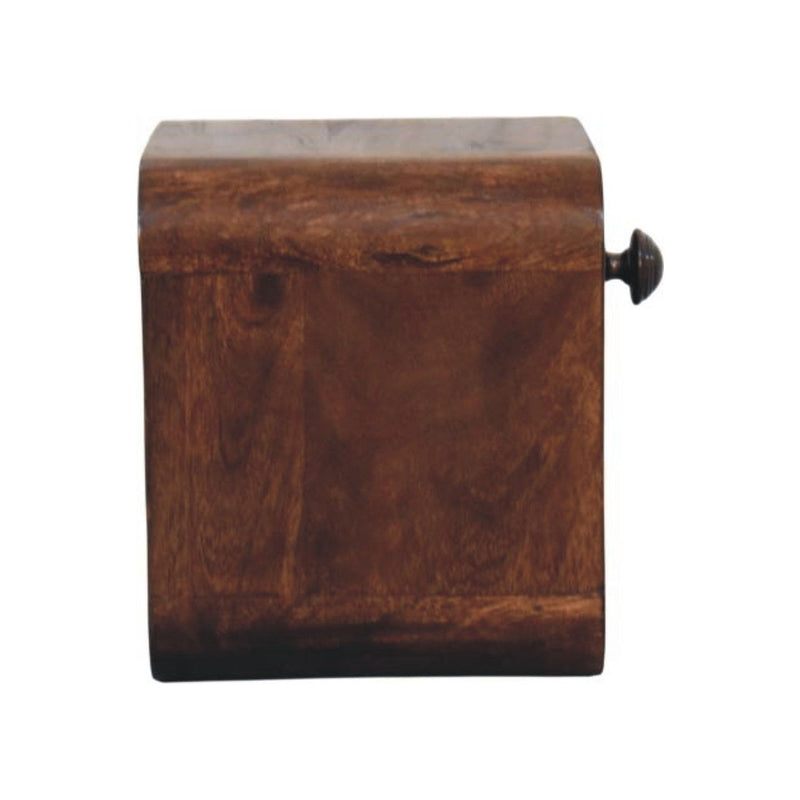 Solid Wood One Drawer Floating Nightstand (731544) - Brown