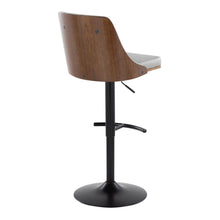 Load image into Gallery viewer, Gianna - Mid Century Modern Adjustable Barstool, Swivel With Rounded T Footrest (Set of 2)
