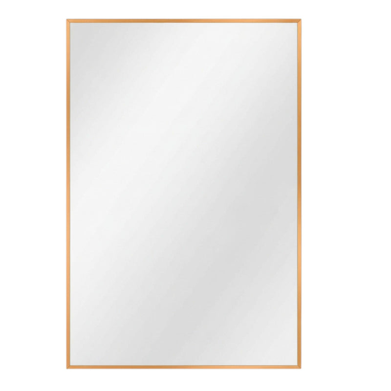 36'' Metal Framed Bathroom Vanity Mirror - Gold