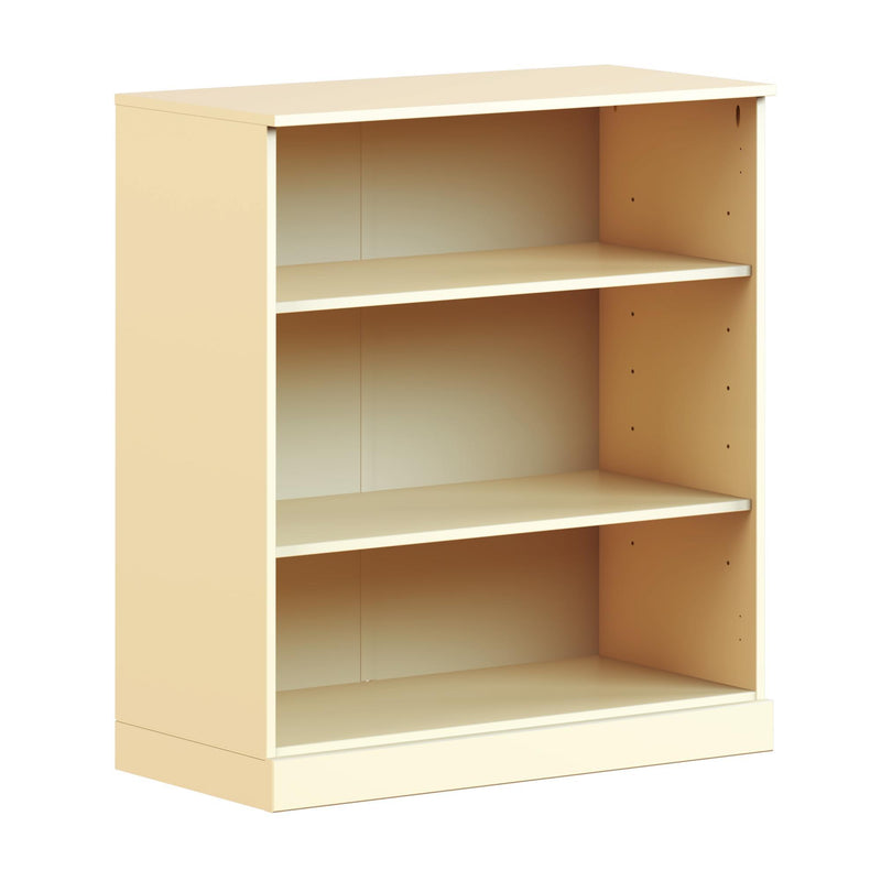 Adjustable Three Tier Library Bookcase - Yellow