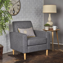 Load image into Gallery viewer, Nebulize - Upholstered Fabric Club Chair With Button Tufted And Square Off Arm And Back
