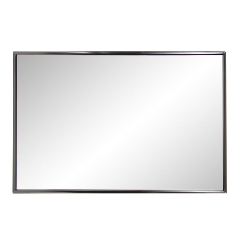 36" Metal Framed Accent Mirror - Gray