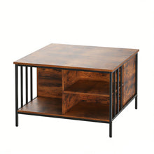 Load image into Gallery viewer, Lift Top Coffee Table With Storage, Adjustable Height Living Room - Black / Brown
