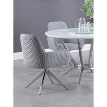 Load image into Gallery viewer, Flare - Arm Side Dining Chair With Tufting - Gray
