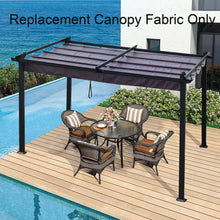 Load image into Gallery viewer, Replacement Canopy Top Cover Fabric For Outdoor Patio Retractable Pergola Sun-Shelter Canopy
