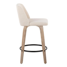 Load image into Gallery viewer, Toriano - Contemporary Fixed-Height Counter Stool &amp; Swivel With Round Footrest (Set of 2)
