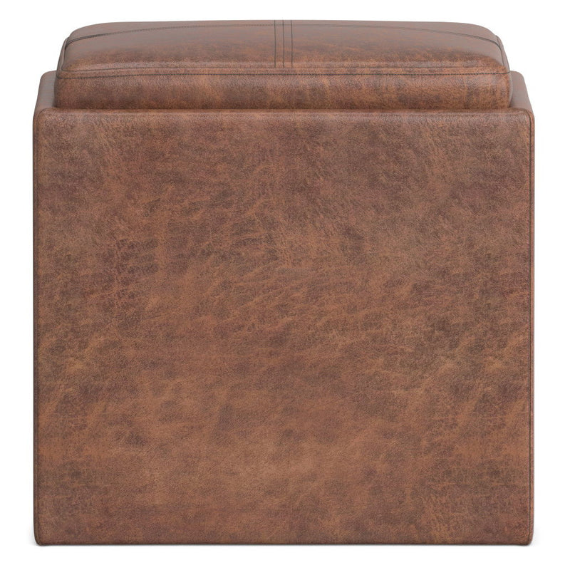 17" Storage Ottoman - Brown
