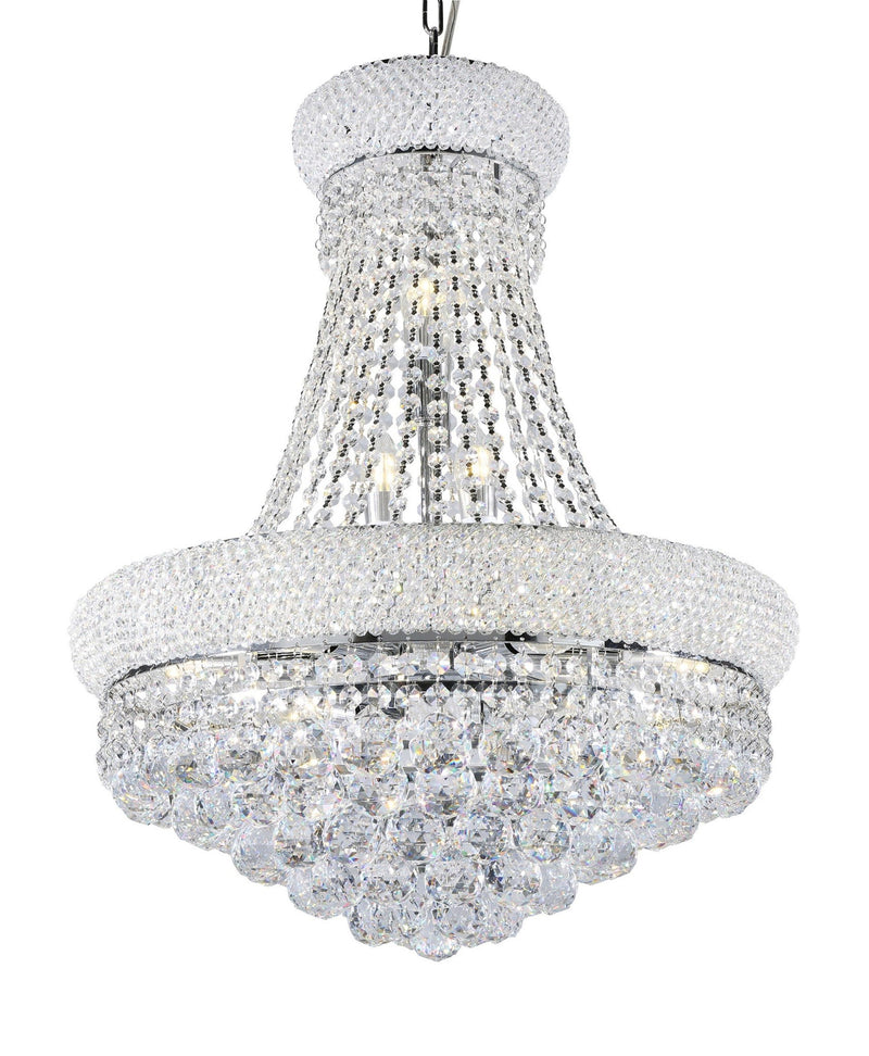 Lantern Empire Transparent Glass Led Ceiling Light With Clear Shades - Silver