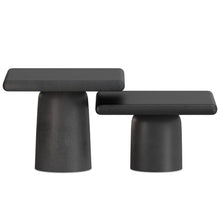 Load image into Gallery viewer, Zachary - 2 Piece Set Cast Aluminum Coffee Table - Black
