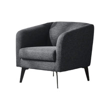 Load image into Gallery viewer, Contemporary Fabric Curved Arm Accent Chair - Dark Gray
