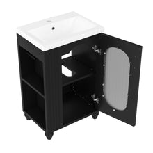 Load image into Gallery viewer, Modern Bathroom Vanity With Sink, Adjustable 2 Tier Shelf
