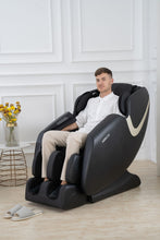 Load image into Gallery viewer, Bosscare - Massage Chair Recliner With Zero Gravity, Full Body Airbag Massage Chair With Bluetooth Speaker, Foot Roller Brown - Brown
