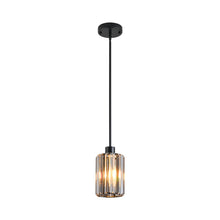 Load image into Gallery viewer, Mercury Flush Chandelier With Shades - Ash Gray / Gold
