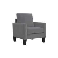 Load image into Gallery viewer, Upholstered Arm Chair - Gray And Black
