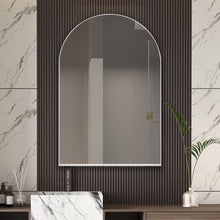 Load image into Gallery viewer, Arched Recessed Medicine Cabinet, Metal Framed Bathroom Wall Cabinet With Mirror And Adjustable Shelves, Wall Mirror With Storage For Bathroom
