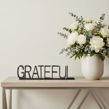 Load image into Gallery viewer, Grateful Tabletop Sign - Black
