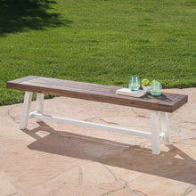 Load image into Gallery viewer, Tranquilizer - Outdoor Acacia Wood Bench With Slat Panel Design
