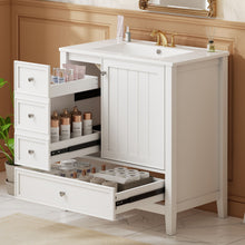 Load image into Gallery viewer, Modern Bathroom Vanity With Sink, 1 Cabinet &amp; 3 Drawers
