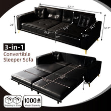 Load image into Gallery viewer, King Size Pull Out Sofa Bed 3 In 1

