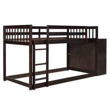 Load image into Gallery viewer, Twin over Twin Bunk Bed with 4 Drawers and 3 Shelves-Espresso(OLD SKU: LP000067AAP)
