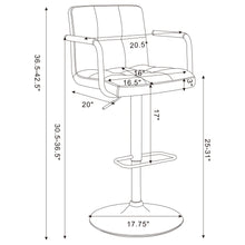 Load image into Gallery viewer, Adjustable Bar Stool With Hydraulic Height Adjustment
