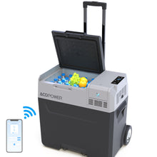 Load image into Gallery viewer, Car Freezer Portable Refrigerator Freezer With App Control And 6'' Off-Road Wheels, 12V, 45W Cooler Freezer, Low Noice
