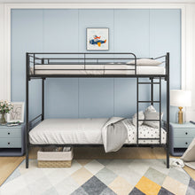 Load image into Gallery viewer, Space Saving Bunk Bed With Metal Frame And Ladder
