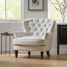 Load image into Gallery viewer, Accent Reading Chair For Living Room Bedroom - Ivory
