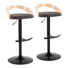 Load image into Gallery viewer, Grotto - Contemporary Adjustable Barstool With Swivel &amp; Rounded T Footrest (Set of 2)
