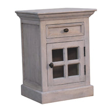Load image into Gallery viewer, Glazed Bedside Table - Stone White
